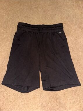 zuda Black Women's Athletic Shorts with Elastic Waistband